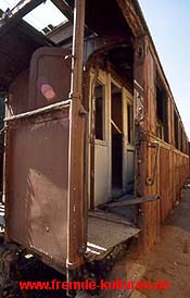Wagon der Hedjazbahn im Ausbesserungswerk Damskus Kadem