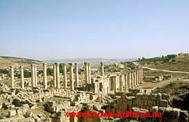 Antike Säulen in Jerash/Gerasa - Jordanien