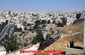 Stadtstrecke der Hedjazbahn in Amman/Jordanien