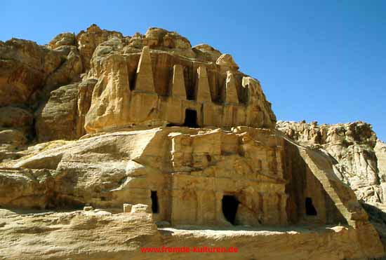Obeliskengrab am Eingang zum Sik/Petra - Jordanien