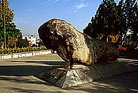 Hamadan - Löwenskulptur