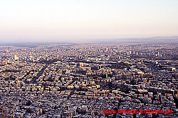 Damaskus - Blick vom Djebel  Kassiun